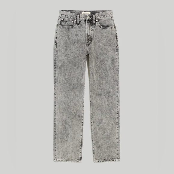 Madewell Denim - Like New Madewell Perfect Vintage Straight Leg Jeans in Acid Wash